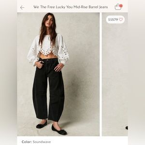 We the free lucky you mid rise barrel jean